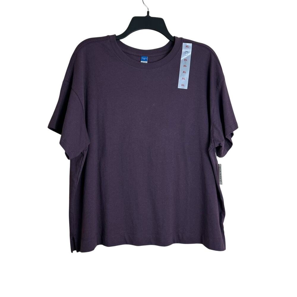 Old Navy XL Purple Vintage Tee Top Dark Veil of Night NWT New Women's